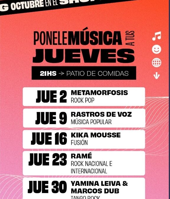 ¡Jueves de música de octubre!